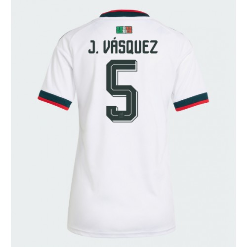Stroje piłkarskie Meksyk Johan Vasquez #5 Koszulka Wyjazdowej dla damskie MŚ 2026 Krótki Rękaw